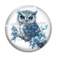 Cabochon Verre - hibou