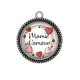 Pendentif Cabochon Argent - mamie d'amour