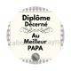 diplôme décerné au meilleur papa