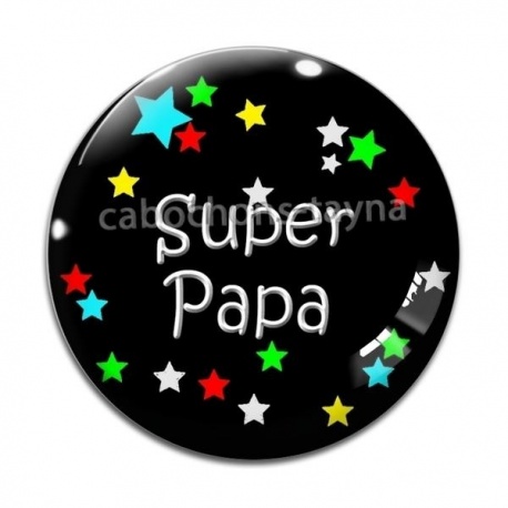 Cabochon Verre - super papa