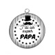 Pendentif Cabochon Argent - j'ai un super papa