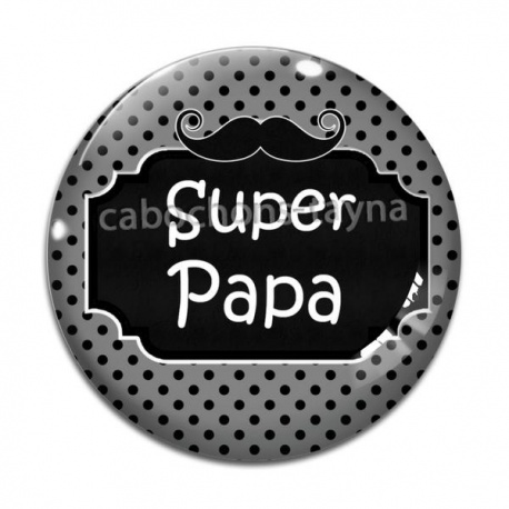 Cabochon Verre - super papa