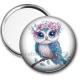 Miroir de poche - chouette