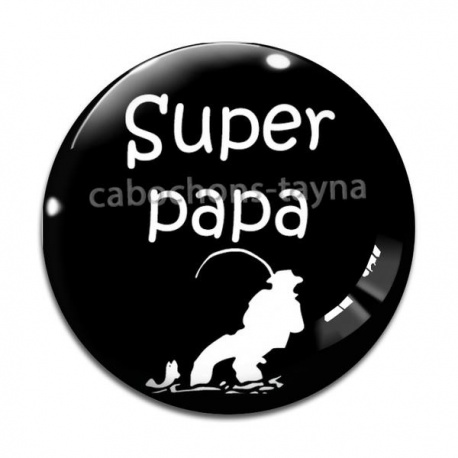 Cabochon Verre - super papa