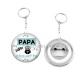 Porte clés décapsuleur - papa super chouette
