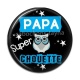 Cabochon Résine - papa super chouette