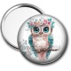 Miroir de poche - chouette