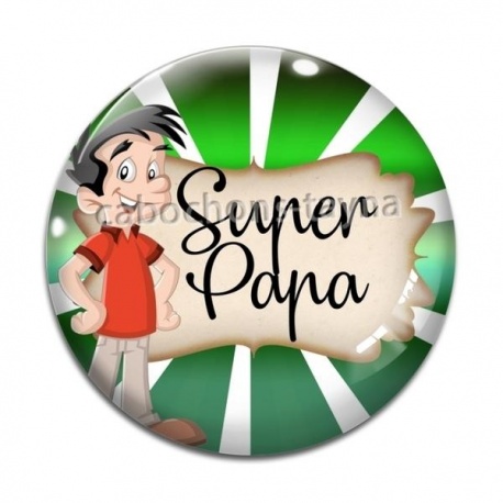 Cabochon Verre - super papa