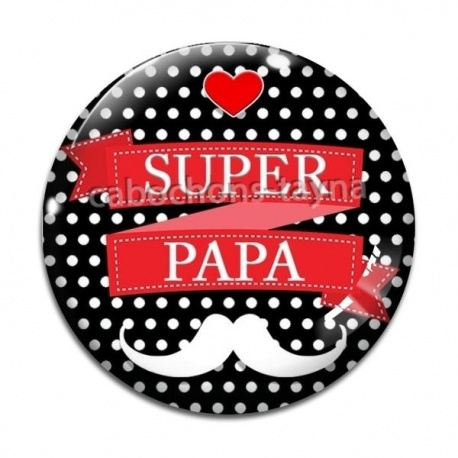 Cabochon Verre - super papa
