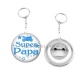 Porte clés décapsuleur - super papa