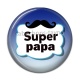 Cabochon Résine - super papa