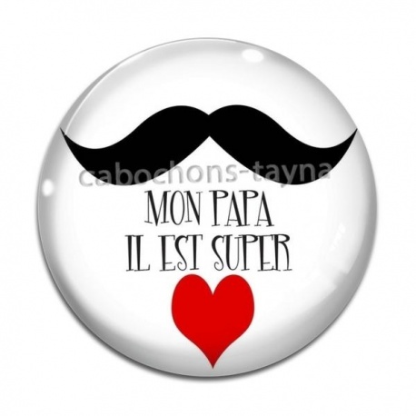 Cabochon Verre - super papa