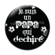 Cabochon Verre -  je suis un papa qui déchire