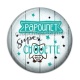 Cabochon Résine - papounet super chouette