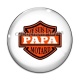 Cabochon Verre - je suis un papa motard