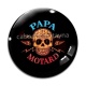 Cabochon Verre - papa motard