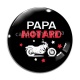 Cabochon Verre - papa motard
