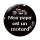 Cabochon Verre - mon papa est un motard