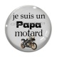 Cabochon Verre - je suis un papa motard