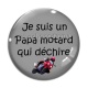 Cabochon Verre - je suis un papa motard