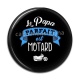 Cabochon Résine - le papa parfait est motard