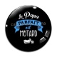 Cabochon Verre - le papa parfait est motard