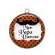 Pendentif Cabochon Argent - mon papa d'amour