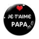 Cabochon Verre - je t'aime papa