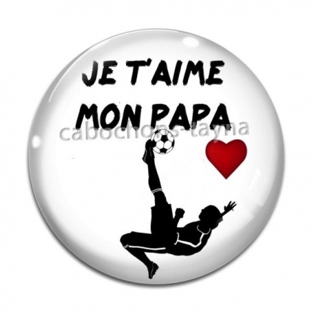 Cabochon Verre - je t'aime mon papa