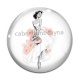 Cabochon Verre - roux