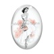 Cabochon Verre Ovale - roux