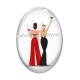 Cabochon Verre Ovale - roux