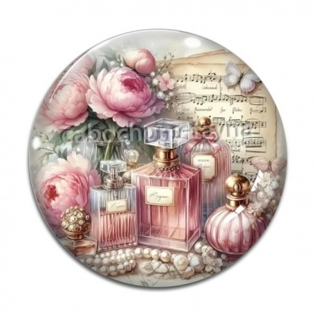 Cabochon Verre - roux