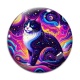 Cabochon Verre - chat