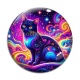Cabochon Verre - chat