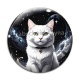 Cabochon Verre - chat