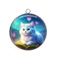 Pendentif Cabochon Argent - chaton