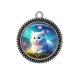 Pendentif Cabochon Argent - chaton