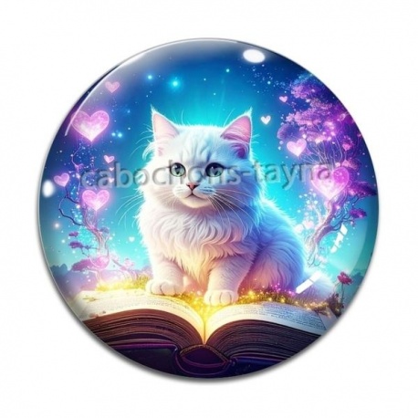 Cabochon Verre - chaton