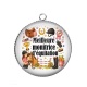 Pendentif Cabochon Argent - meilleure monitrice d'équitation