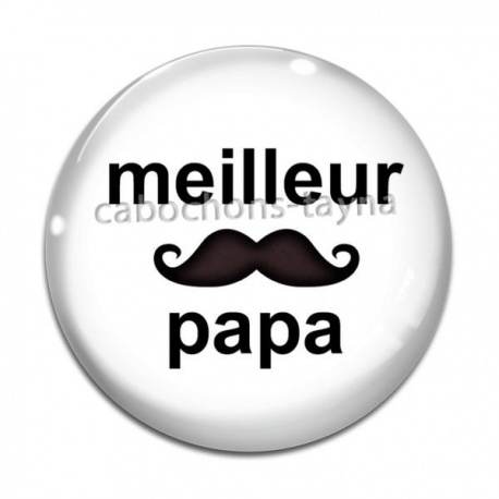 Cabochon Verre - meilleur papa
