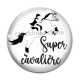Cabochon Verre - super cavalière
