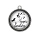 Pendentif Cabochon Argent - super cavalière