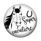 Cabochon Résine - super cavalière