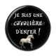 Cabochon Résine - je suis une cavalière d'enfer
