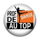 Cabochon Résine - prof de danse au top