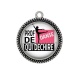 Pendentif Cabochon Argent - prof de danse qui déchire