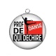 Pendentif Cabochon Argent - prof de danse qui déchire