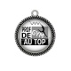 Pendentif Cabochon Argent - prof de gym au top
