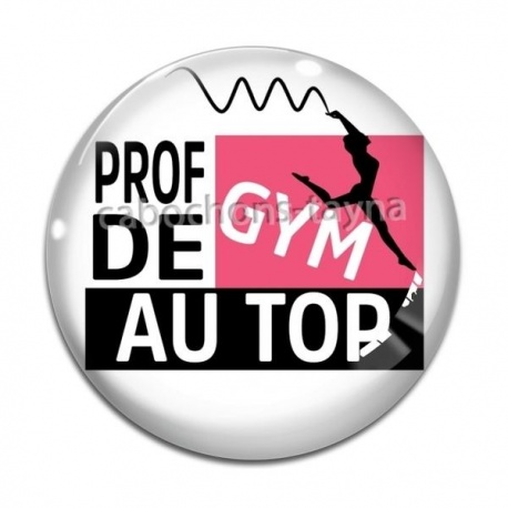Cabochon Verre - prof de gym au top
